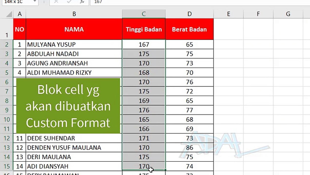 Ms Excel Basic Tips (Custom Format)