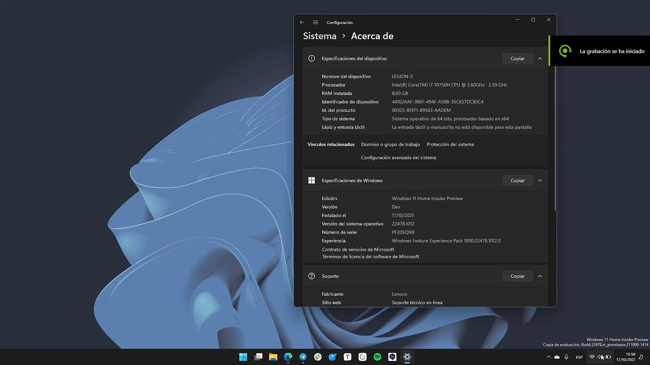Windows 11: Nuevo control de volumen