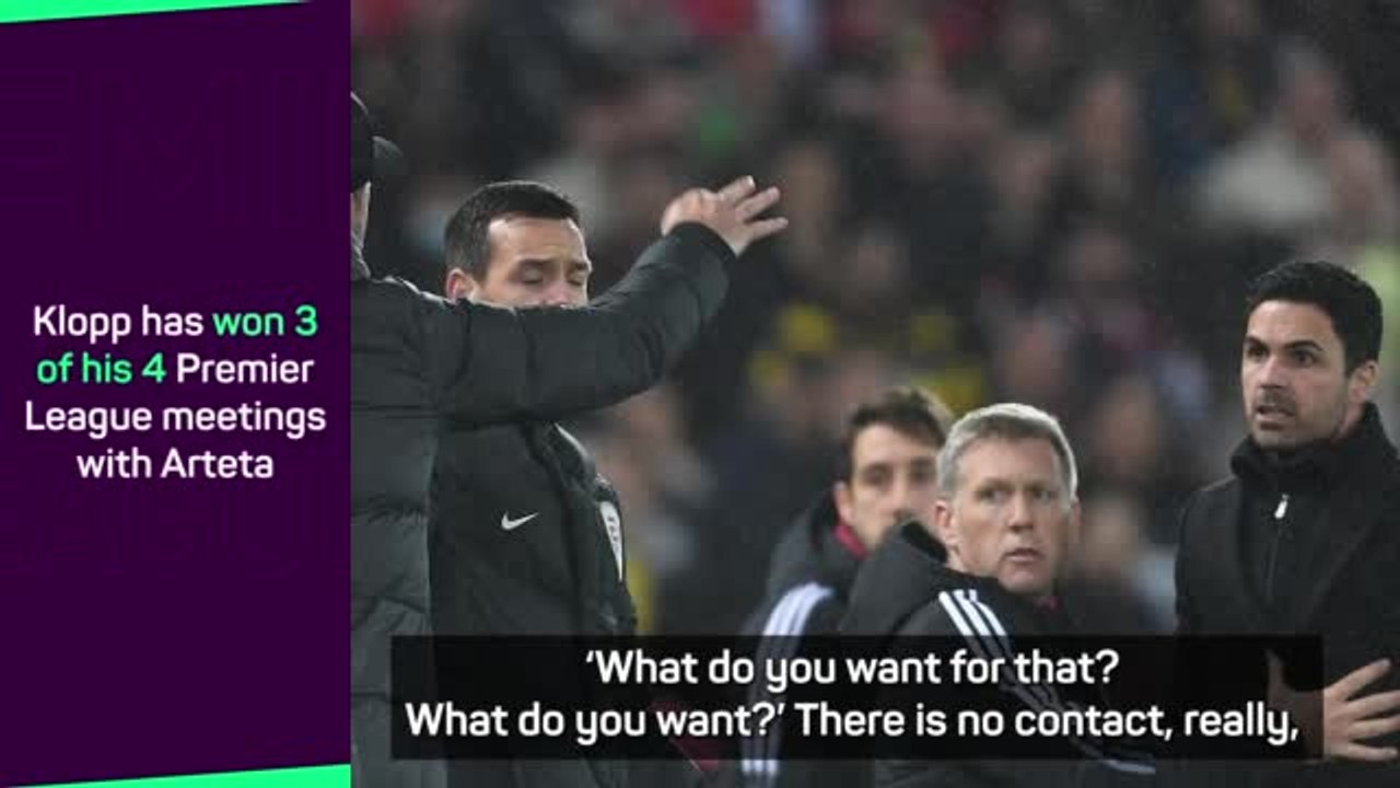 Klopp and Arteta explain fiery touchline spat