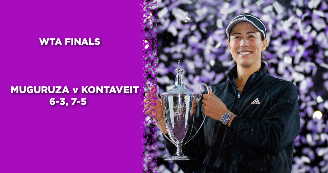 WTA Finals : Muguruza titrée à Guadalajara