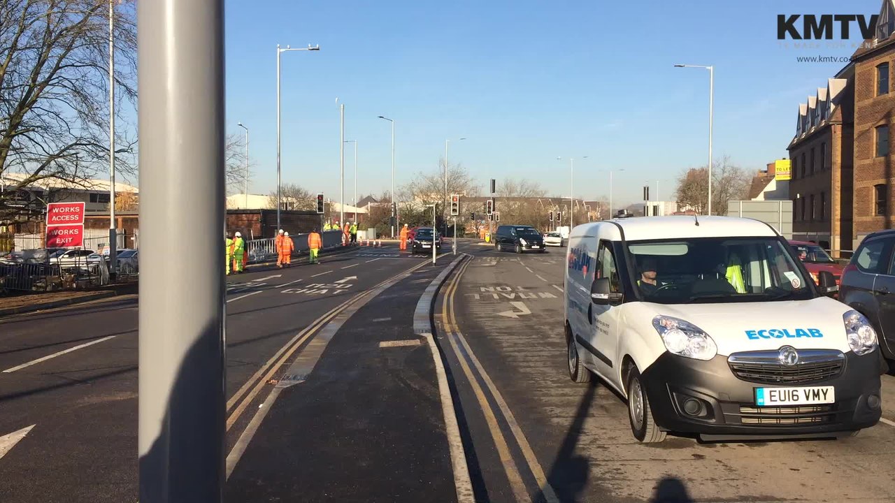 Newly opened bridge works causing problems already