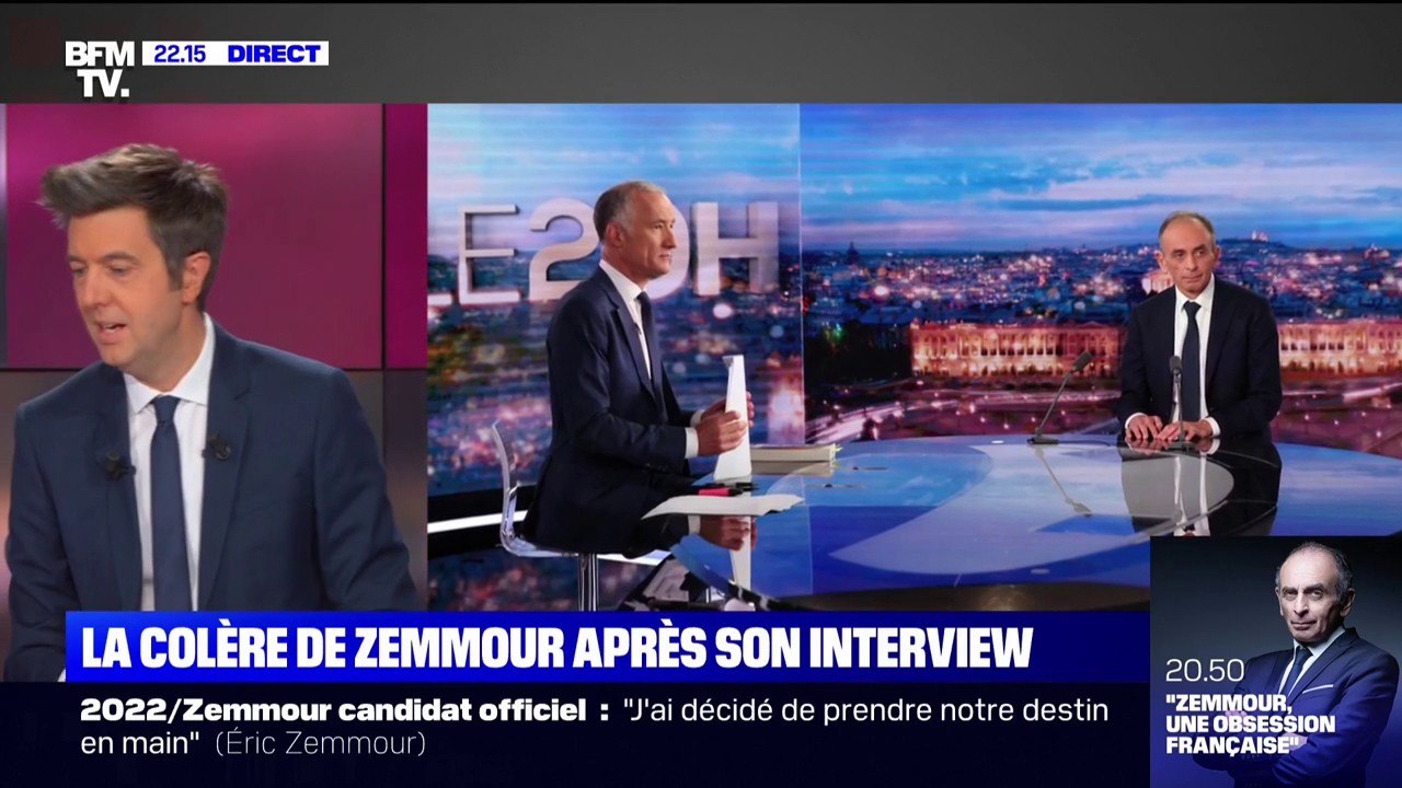 L'immense colère d'Éric Zemmour après son interview sur TF1