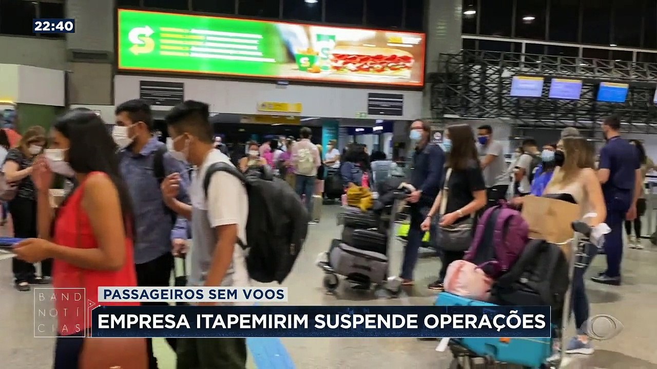 Dia de caos na aviação. A empresa Itapemirim suspendeu as operações em todo o Brasil. E não foi a única companhia com problemas.