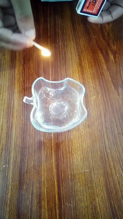 experiment hand sanitizer and water.