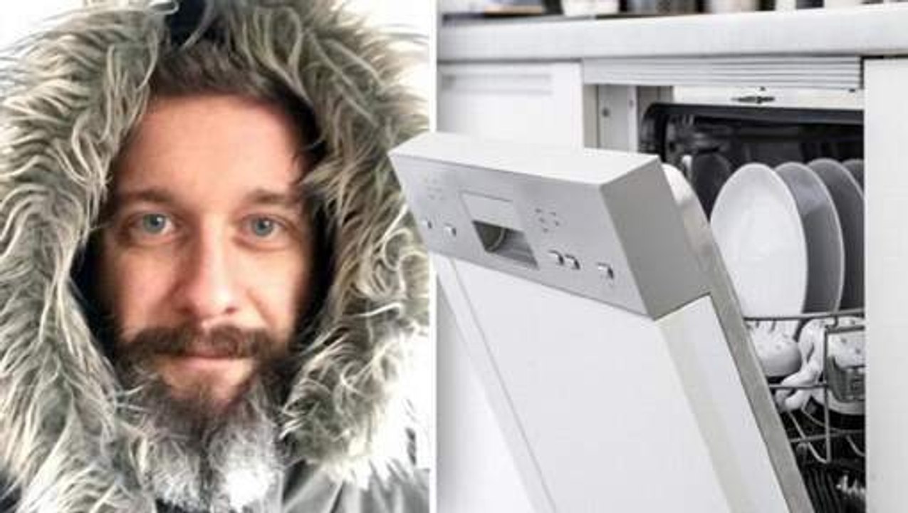 Mann entdeckt geheime Funktion in Spülmaschine