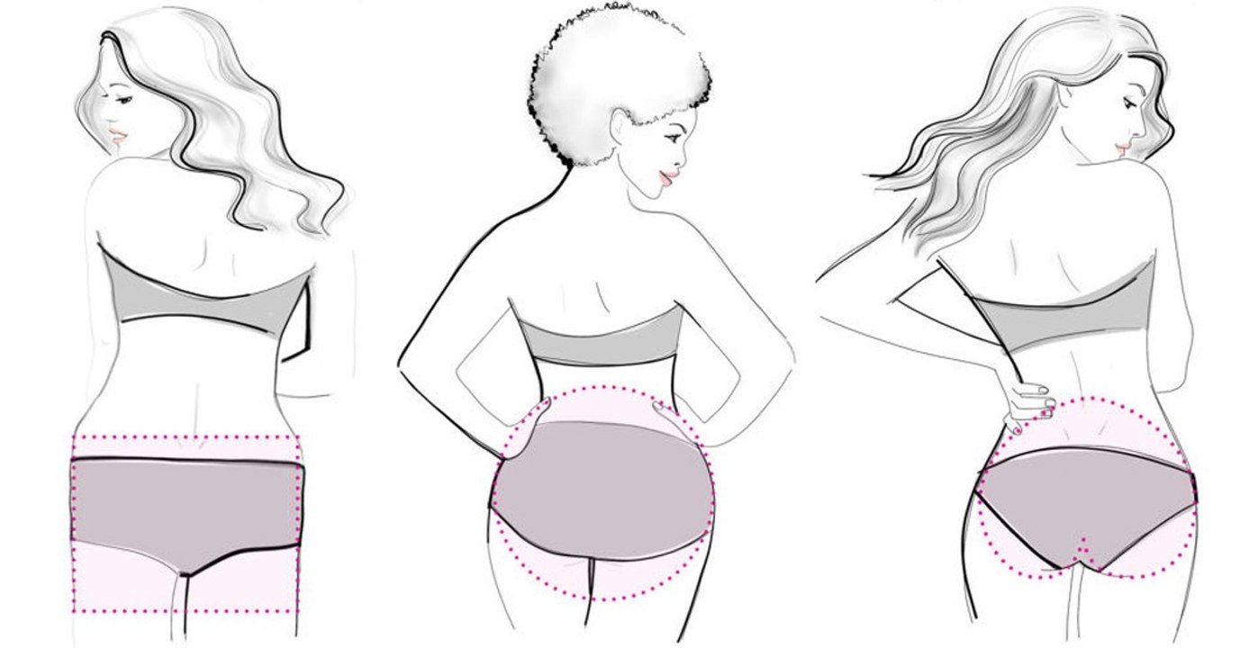 Il existe 5 formes de fesses différentes dans le monde !