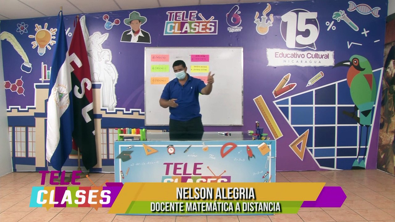 Clase de Matemática de 7mo Grado de Secundaria a  Distancia en el Campo