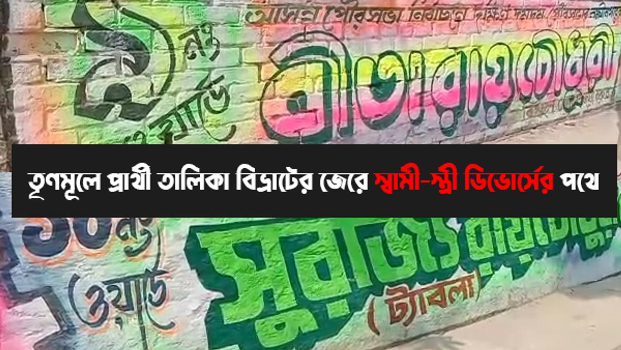 তৃণমূলে প্রার্থী তালিকা বিভ্রাটের জেরে স্বামী-স্ত্রী ডিভোর্সের পথে | Oneindia Bengali