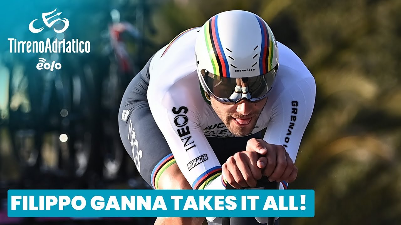 Filippo Ganna takes it all! | 2022 Tirreno-Adriatico EOLO | Highlights