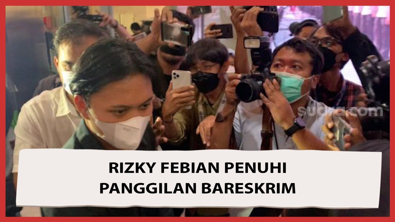 Rizky Febian Hadiri Panggilan Penyidik Bareskrim Polri