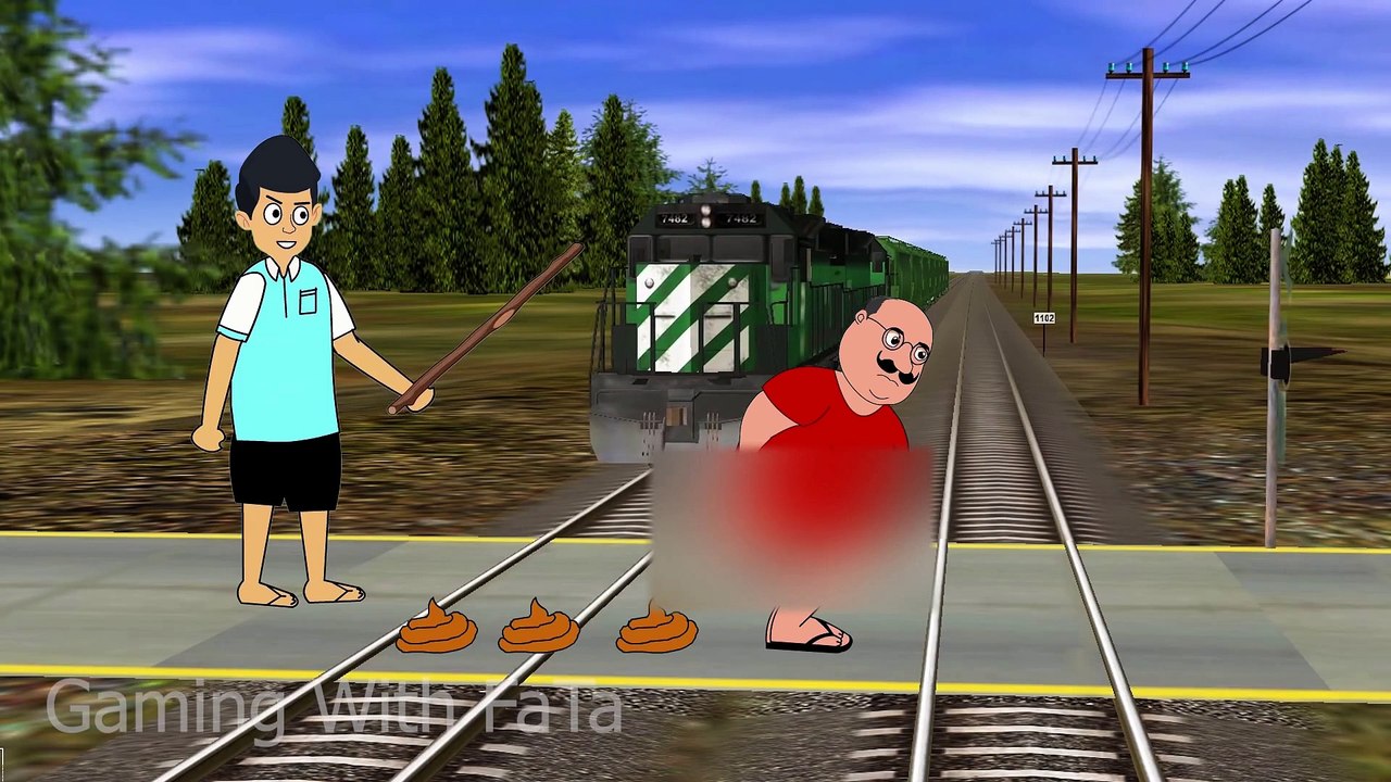 motu patlu Monkey vs Potty Motu STOPS The Highspeed Train motu patlu motu patlu and escapes in Trainz Simulator motu patlu motu patlu motu patlu