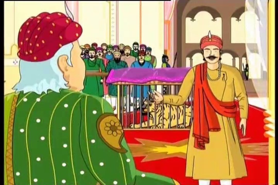 Akbar Birbal Ki Kahani - Birbal vs Tiger - Hindi Stories - Moral Stories in Hindi