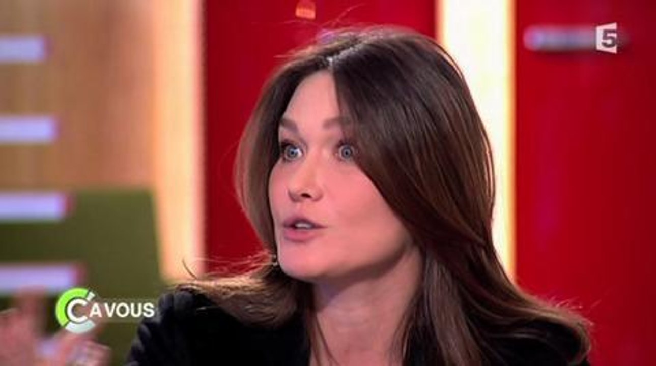 Carla Bruni-Sarkozy dans C à vous sur France 5
