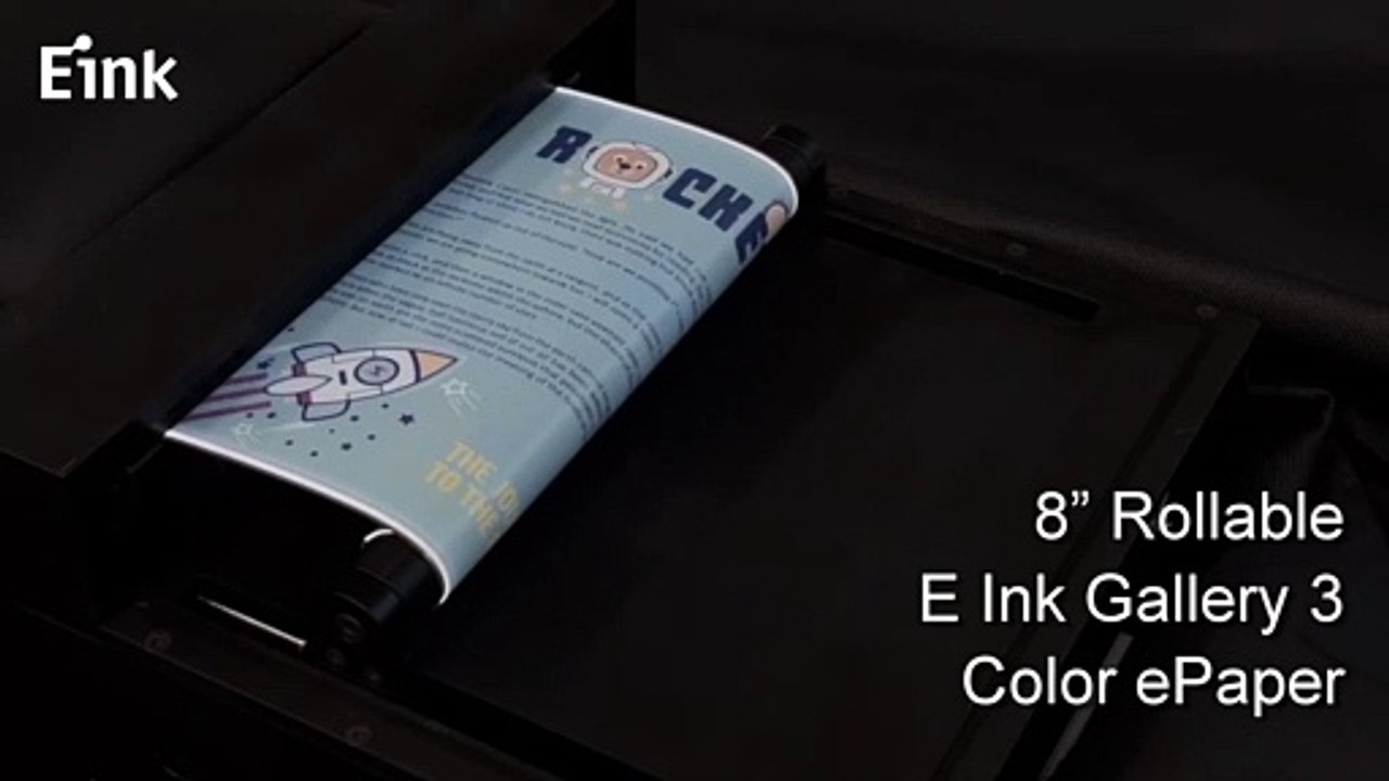 8-Inch Rollable E Ink Gallery 3 Color ePaper