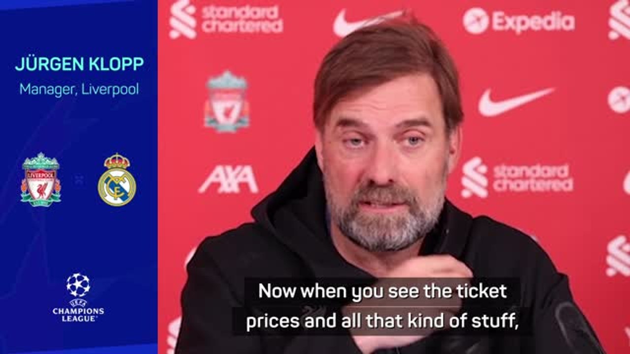 Klopp slams UCL final ticket prices