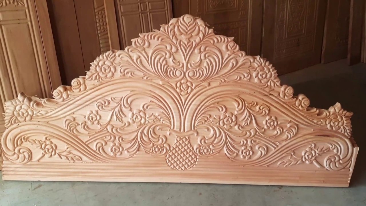 Stay tuned to see how the very beautiful bed design made of wood is done by machine