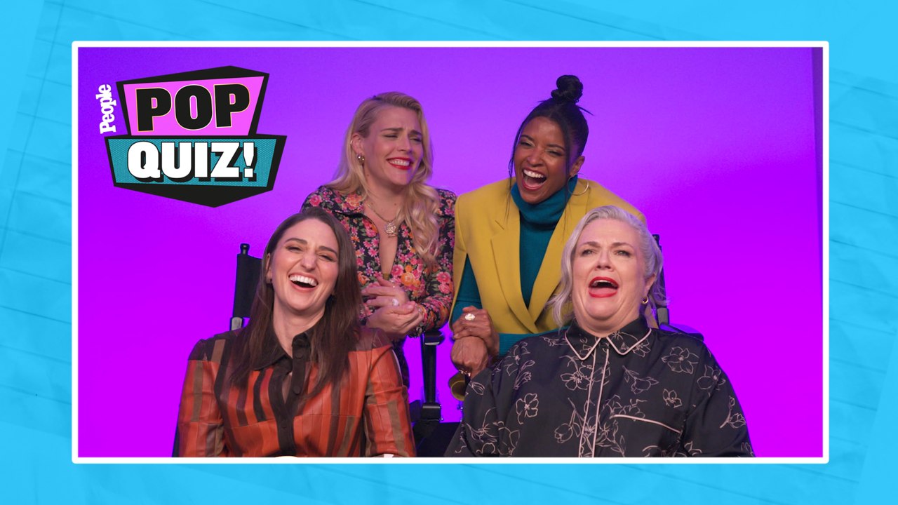 PEOPLE Pop Quiz: Girls5eva - Sara Bareilles and Cast Test Their Trivia Skills