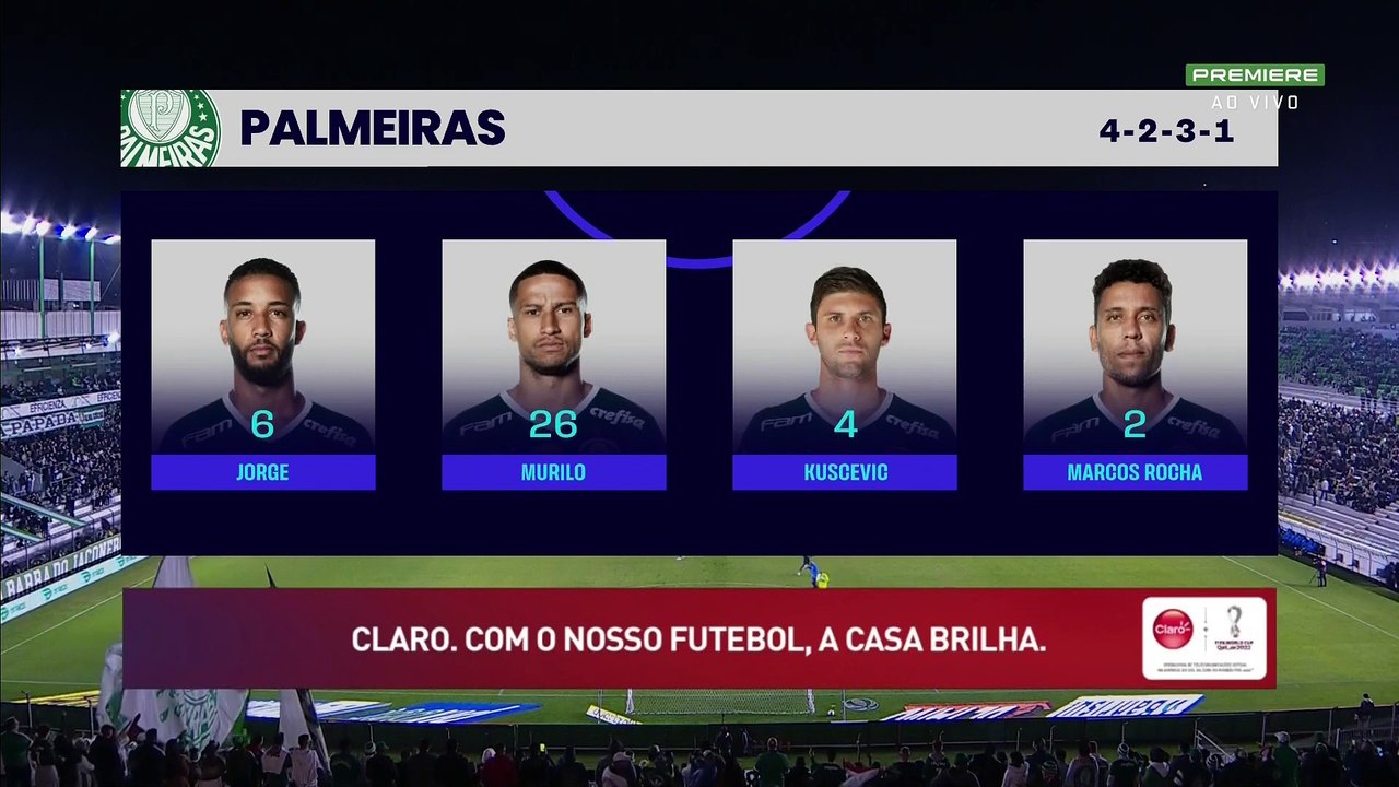 Juventude x Palmeiras (Campeonato Brasileiro 2022 7ª rodada) 1° tempo