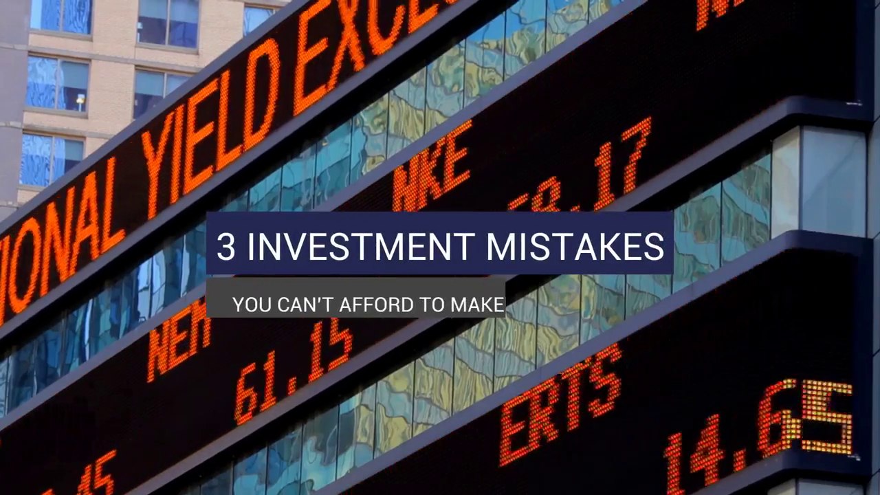 Common Investment Mistakes to Avoid