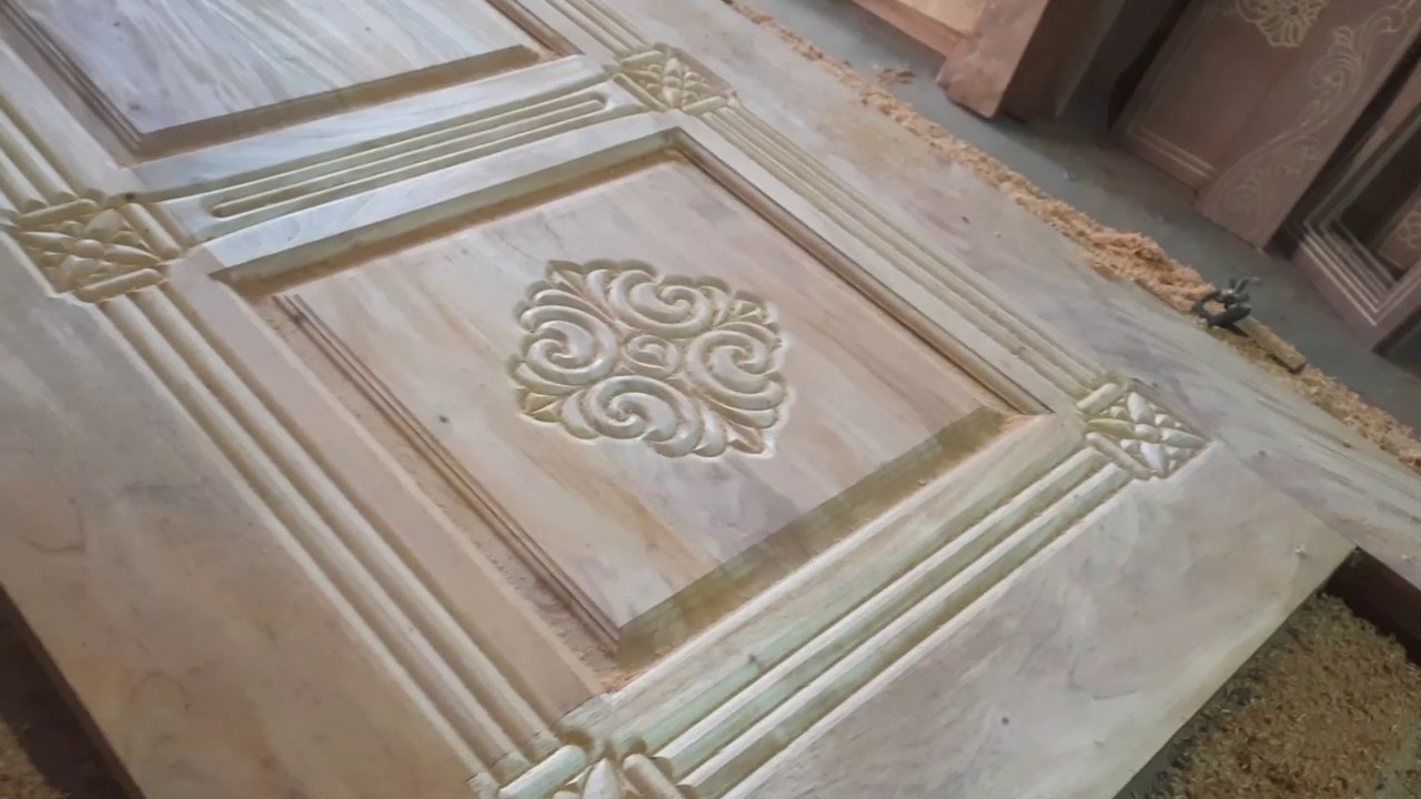 A very nice Indian door design made this Door design by CNC machine