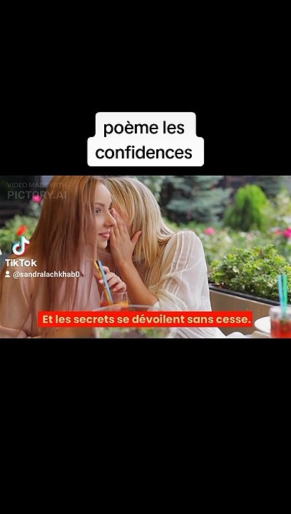 confidences poème