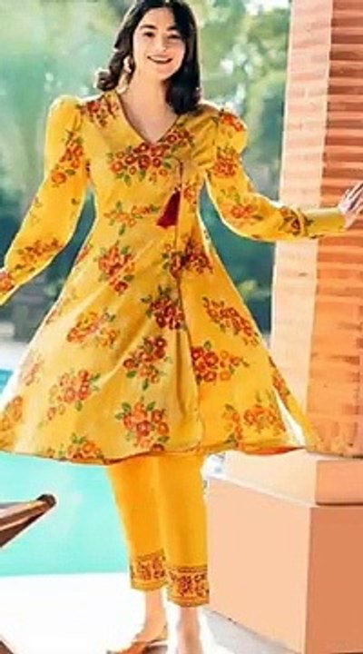 Lawn Frock Designs 2022-- Eid Special Lawn Dress Designs-- Summer Frock designs for Eid 2022