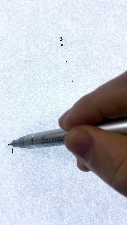 Man Demonstrates The Sierpinski Triangle in Mathematical Visual