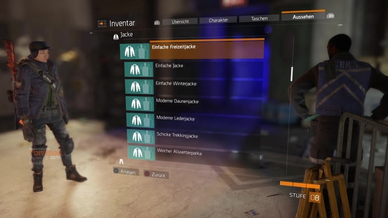 The Division - Übersicht der Kleidungsoptionen