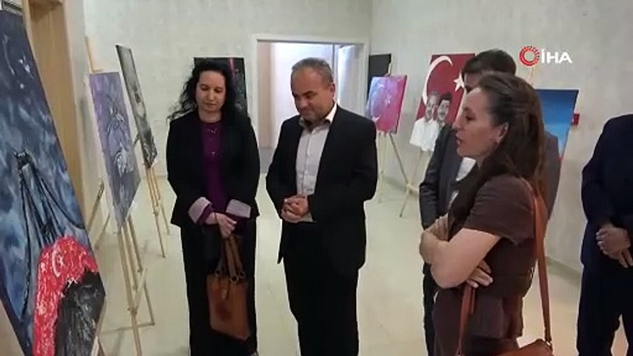 15 Öğrenciden 15 Resimle 15 Temmuz Sergisi 🎨