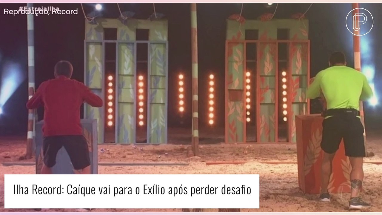 No 'Ilha Record', Caíque Aguiar disputa desafio com Raphael. Saiba quem foi eliminado