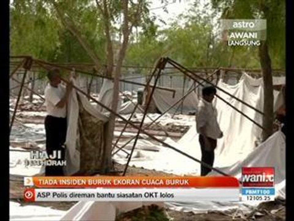 Tiada insiden buruk ekoran cuaca buruk