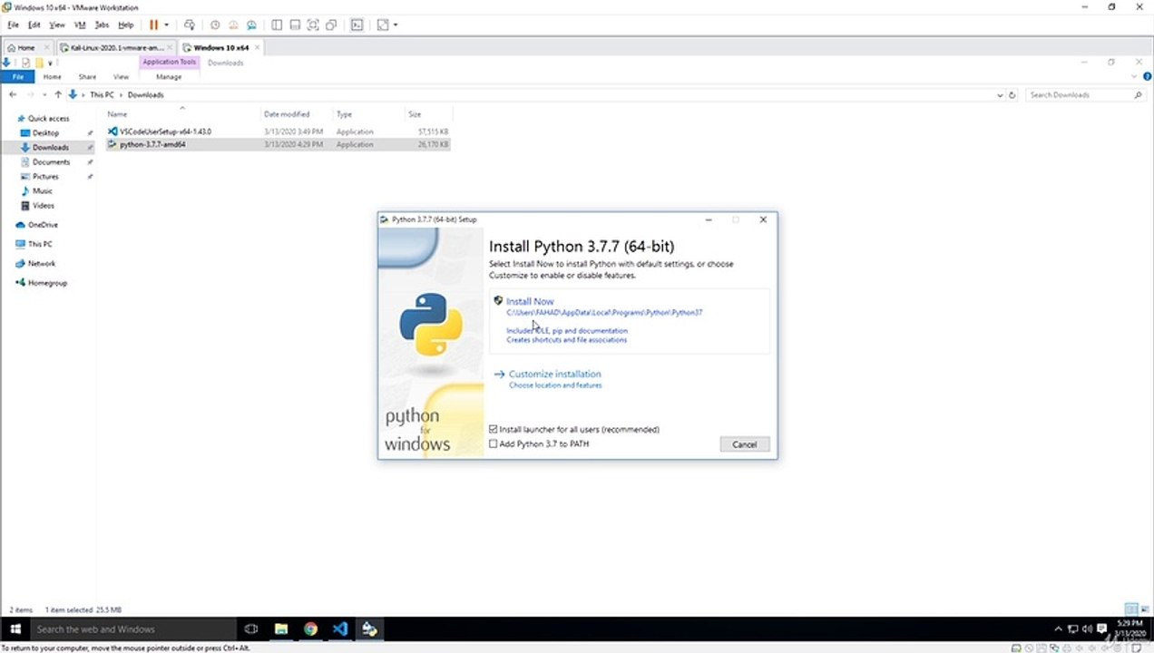 4. Installing python part 2