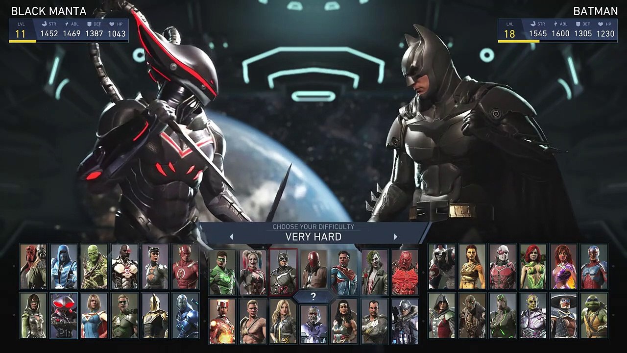 Black Manta vs Batman (Hardest AI) - Injustice 2