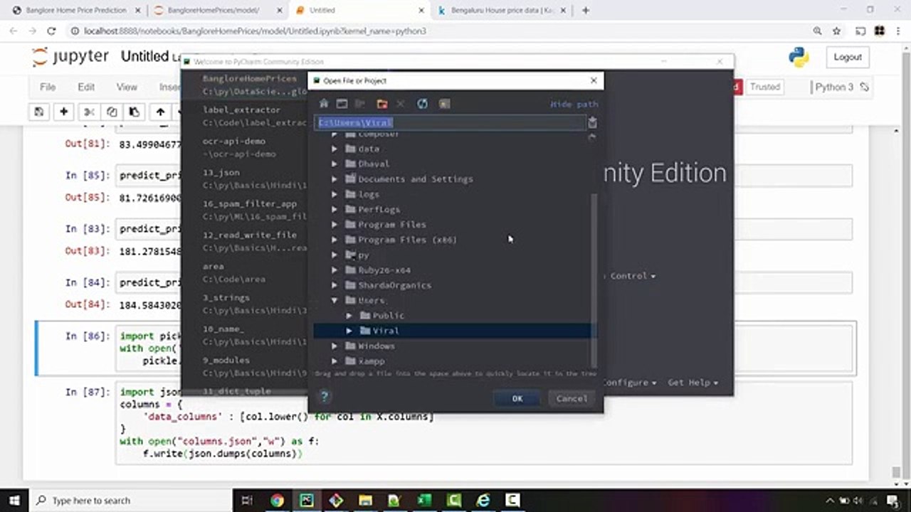 Machine Learning _ Data Science Project - 6 _ Python Flask Server (Real Estate Price Prediction)(360P)