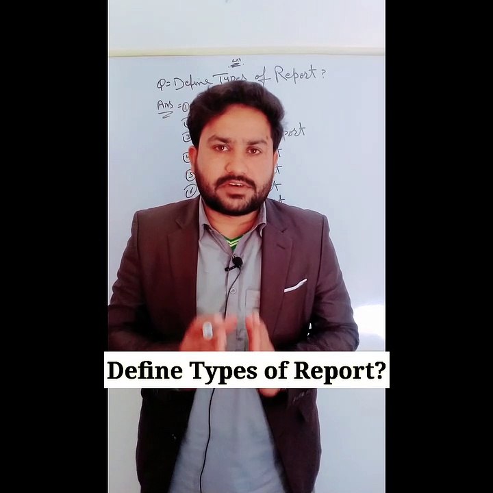 Define Types of Report in Urdu Hindi?