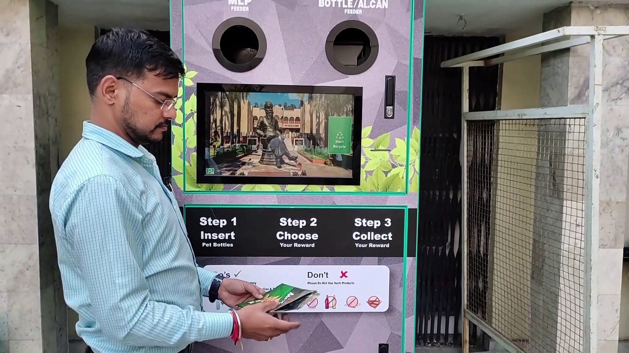 Reverse Vending/Bottle Crushing Machine