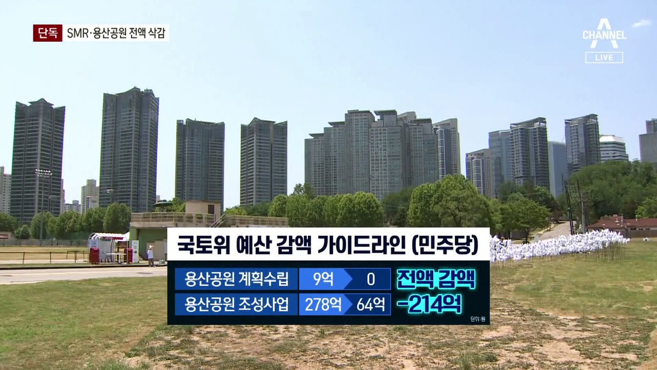 [단독]민주, ‘尹정부 핵심 사업’ 원자력·용산공원 예산 전액 삭감