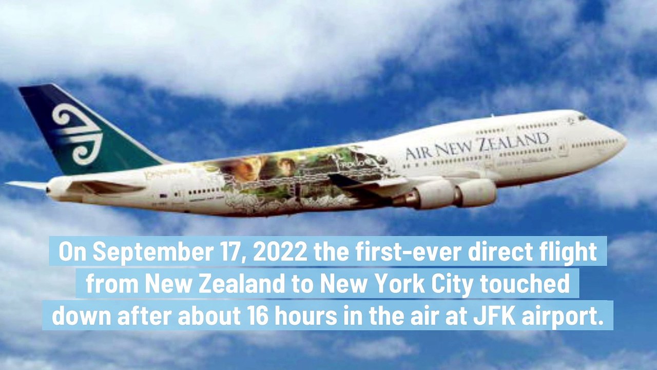 First-Ever Direct Flight Connects New York With New Zealand