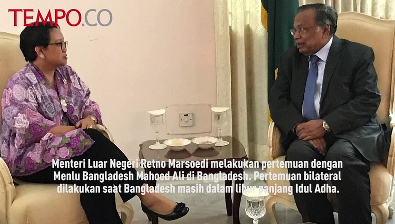 Bertemu Menlu Bangladesh, Menlu Retno Marsudi Bahas Bantuan Kemanusiaan untuk Rohingya