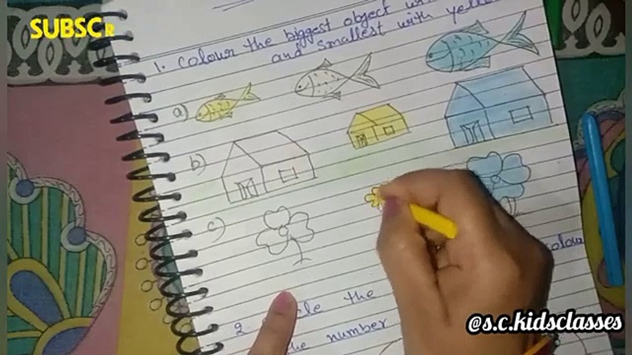 Nursery and LKG Maths Worksheet from S.C. Kids Classes