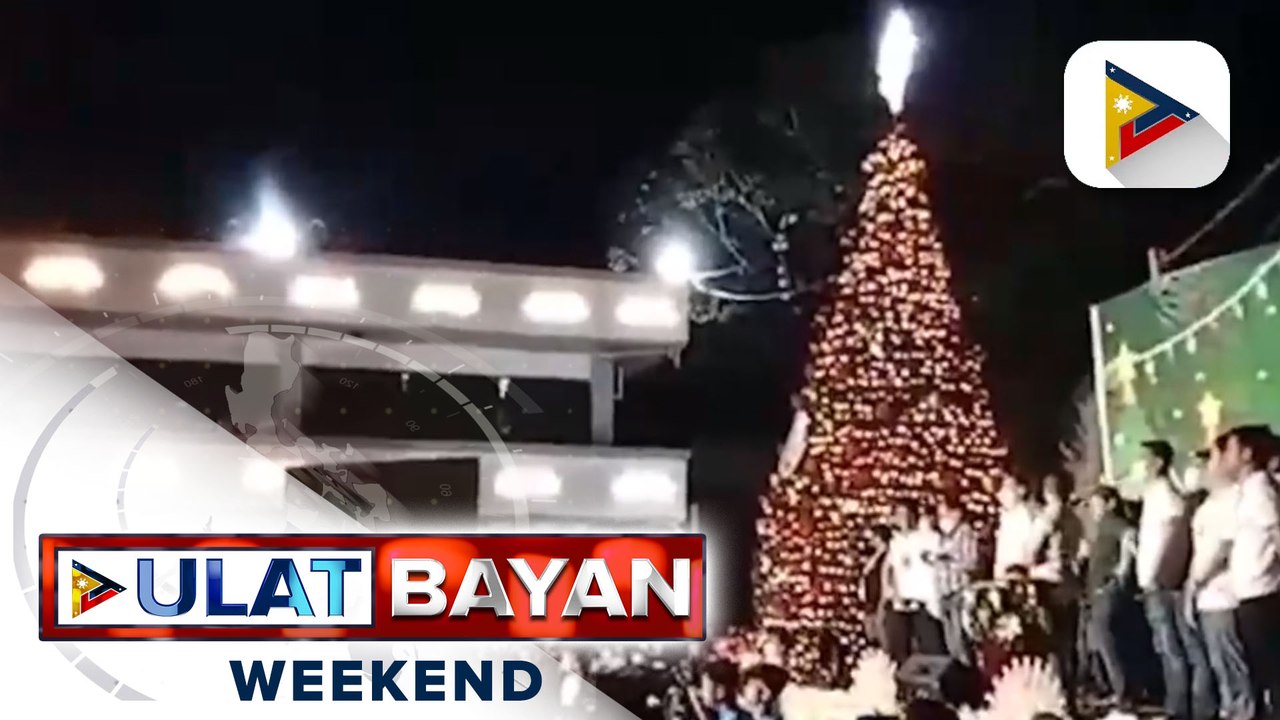 Giant Christmas tree sa Bataan, pinailawan na