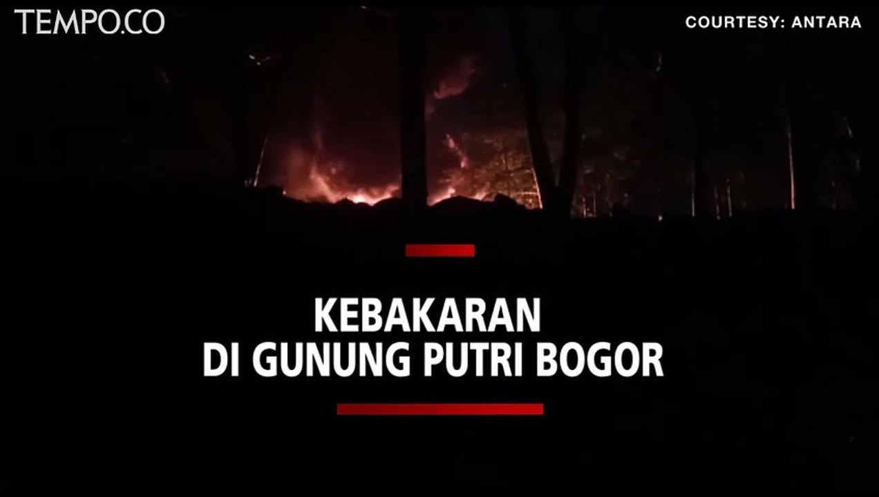 Kebakaran di Gunungputri Bogor Akibat Sambaran Petir