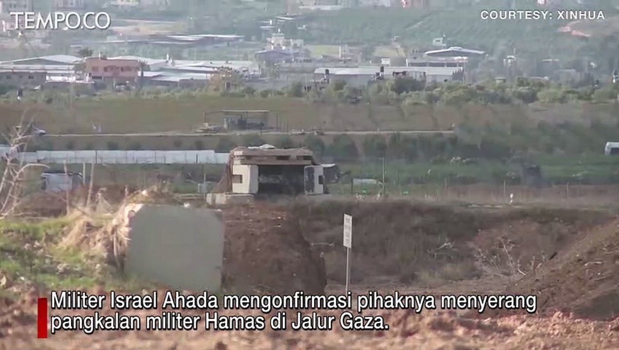 Militer Israel Konfirmasi Serangan ke Pangkalan Hamas di Gaza