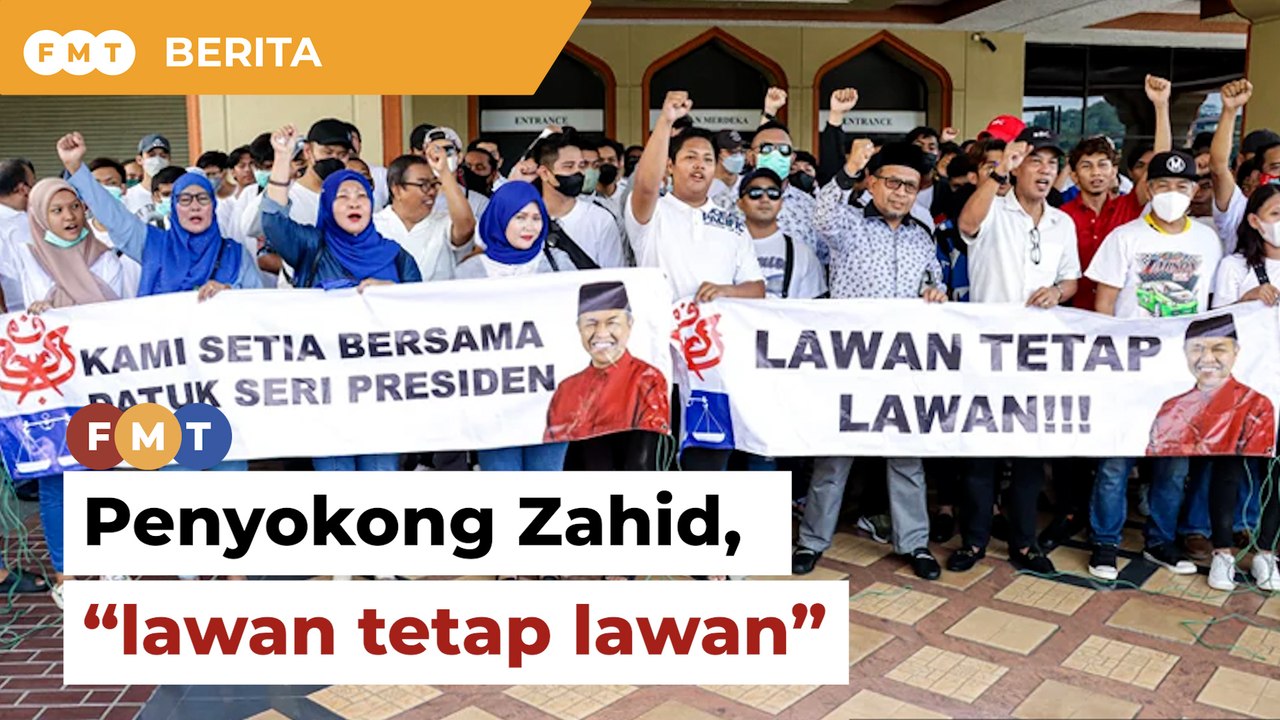 Penyokong Zahid laung “lawan tetap lawan” di WTC