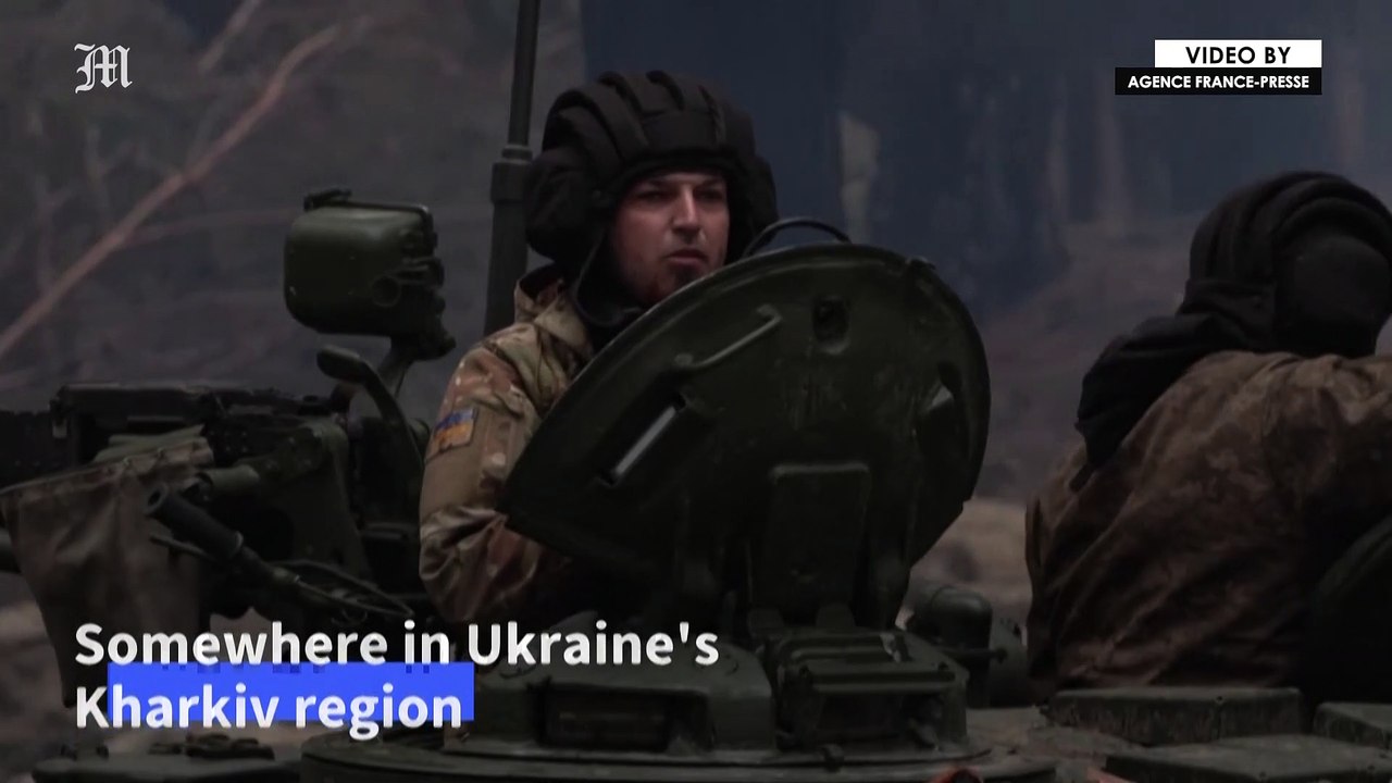 Ukrainian tank crew 'ready for unexpected' at the frontline