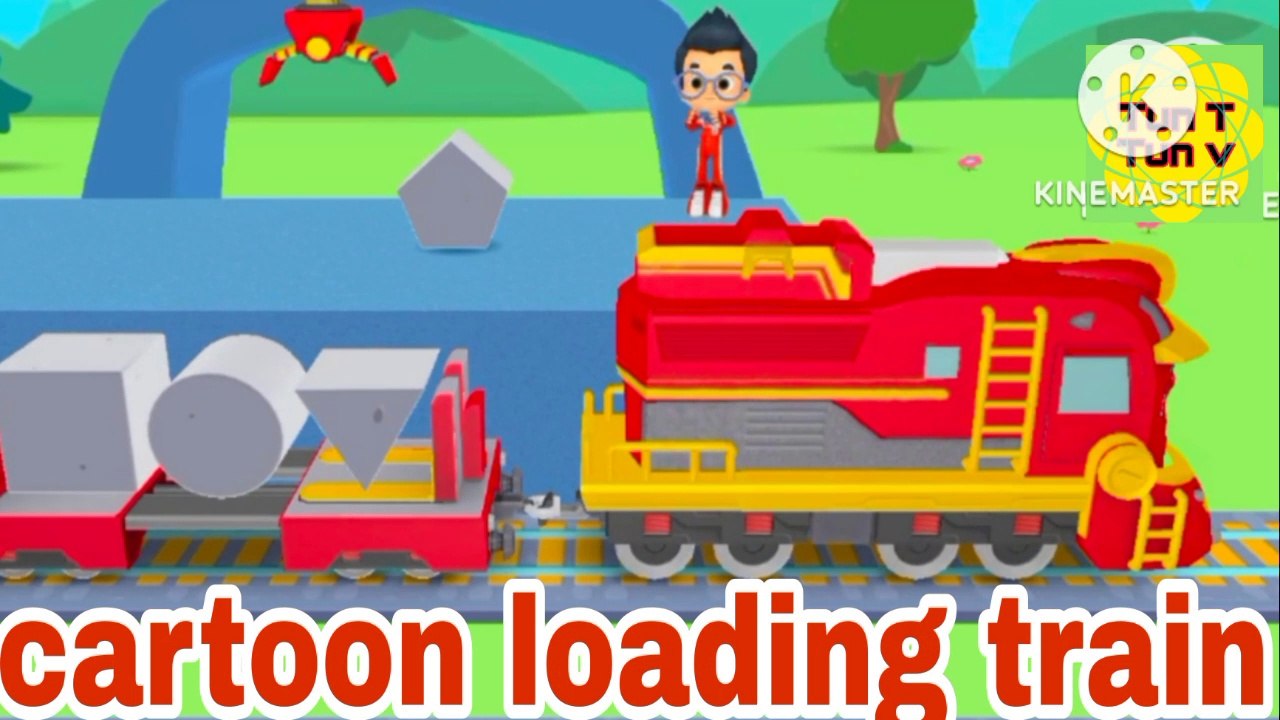 Cartoon animation loading train by shailendra Tun Tun TV