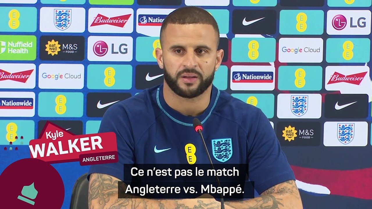 Angleterre - Walker : ''Ce n’est pas le match Angleterre vs. Mbappé''