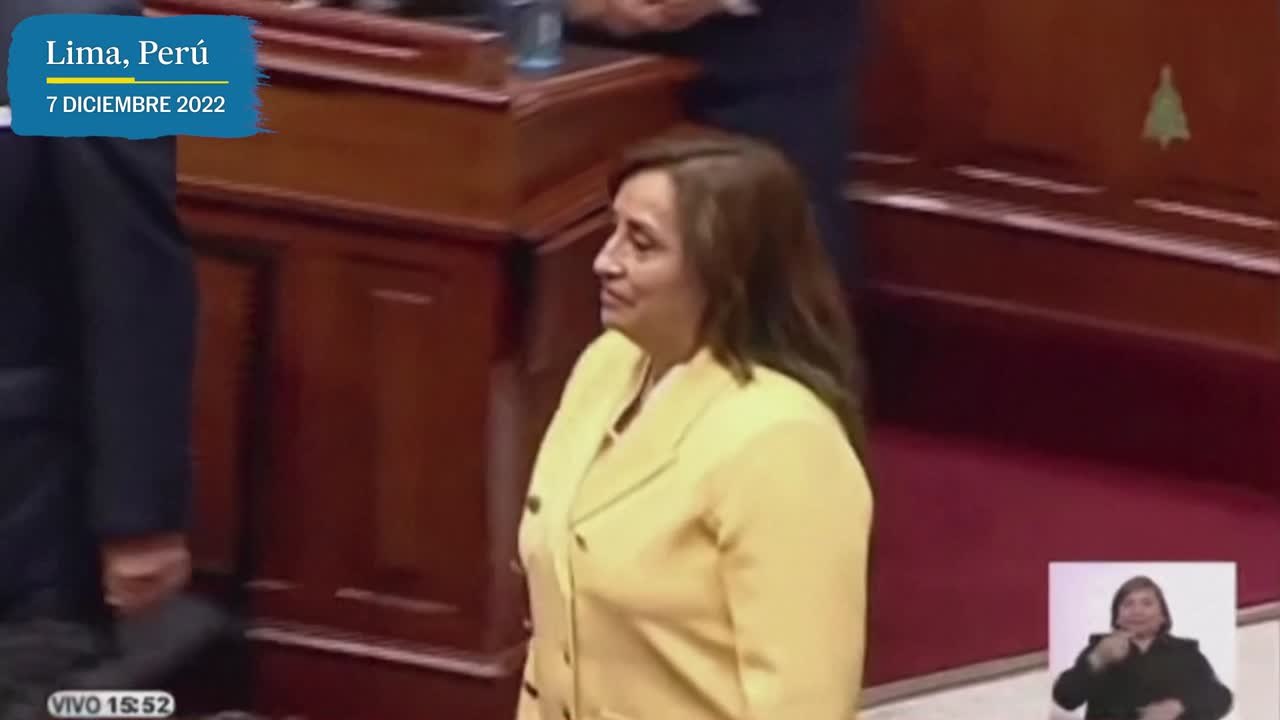 Juramentación de Dina Boluarte como presidenta de Perú