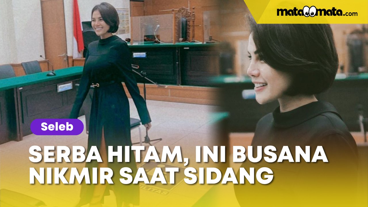 Bakal Bertemu Dito Mahendra di Sidang, Nikita Mirzani Pakai Gaun Hitam Belahan Tinggi