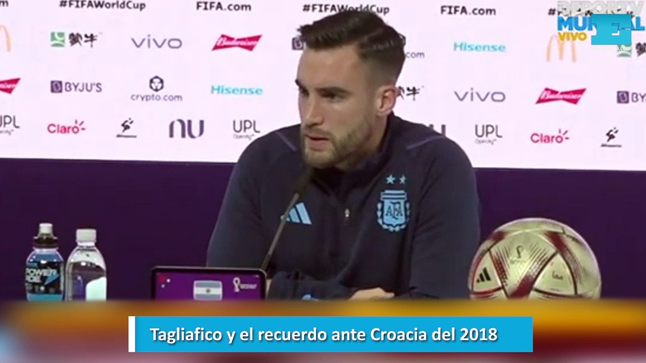 Tagliafico y el recuerdo ante Croacia del 2018